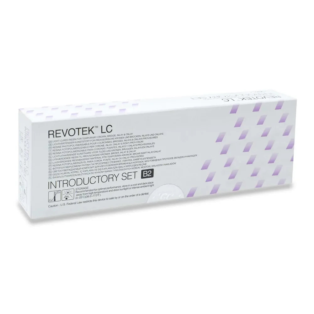 GC Revotek Lc Intro Set
Light-cured single-component sculptable composite resin for temporary inlays, onlays, crowns and bridges