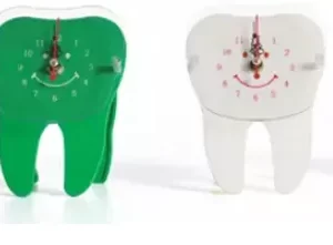 Tooth Shape Table Clock Assorted